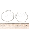 Tarnish Resistant 201 Stainless Steel Hoop Earrings X-EJEW-A052-25A-3