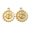 304 Stainless Steel Enamel Pendants STAS-D011-05G-2