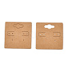 Kraft Paper Earring Display Cards with Hanging Hole EDIS-N010-01-2