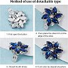 2Pcs Detachable Glass Rhinestone Shoe Decoration DIY-FG0003-29-5