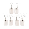 Natutal Quartz Crystal Dangle Earrings EJEW-F343-E06-1