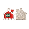 Christmas Alloy Enamel Pendants X-ENAM-D050-13C-02P-1