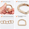 Gorgecraft 12Pcs Alloy Spring Gate Rings FIND-GF0007-10B-6
