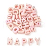 UV Plating Rainbow Iridescent Acrylic Beads OACR-C012-01E-1