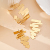 Irregular Geometry Alloy Cuff Bangle & Stud Earring Sets FS-WG4DB26-01-4