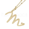 304 Stainless Steel Pendant Necklaces NJEW-H029-02G-M-1