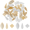 SUPERFINDINGS 60Pcs 6 Style Brass Charms KK-FH0006-01-1
