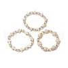 3Pcs 3 Styles Synthetic Turquoise Beads Stretch Bracelets BJEW-JB11574-2
