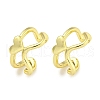 Brass Cuff Earrings EJEW-C104-006G-1