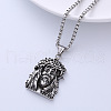 Cool Stainless Steel Old Man Pendant Necklaces for Hip-hop Style Elderly at Bars HC4975-5