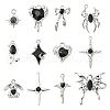 12Pcs 12 Styles Alloy Enamel & Glass Pendants FIND-YW0006-13-1