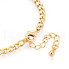 Brass Curb Chain Bracelets for Women BJEW-N032-08A-G-3