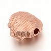 Tibetan Style Alloy Lion Head Beads TIBEB-E073-01RG-2