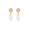 Stainless Steel Earrings with Pearl NB4152-2-1