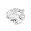 Brass Micro Pave Cubic Zirconia Charms ZIRC-P122-01B-P01-2