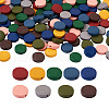 Craftdady 270Pcs 9 Colors Painted Natural Wood Beads WOOD-CD0001-26-1