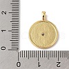 Rack Plating Brass & Cubic Zirconia Pendants KK-L216-060G-3