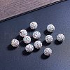 Polymer Clay Pave Rhinestone Beads RB-NB0001-02-6
