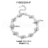 Stainless Steel Link Bracelets for Women TA0907-5-1