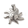 304 Stainless Steel Pendants STAS-B053-26P-1