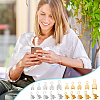   200Pcs 10 Styles Brass Rhinestone Claw Charms Settings KK-PH0010-43-6