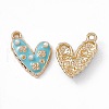 Alloy Enamel Pendants PALLOY-P287-14LG-03-1