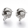 Iron Stud Earring Findings X-IFIN-T014-11P-NR-1