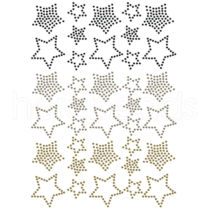 Glass Hotfix Rhinestone DIY-WH0303-243-1