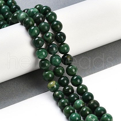 Natural African Jade Beads Strands G-G167-A05-8MM-1