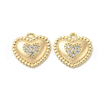 Brass Micro Pave Cubic Zirconia Pendants KK-H460-41G-1