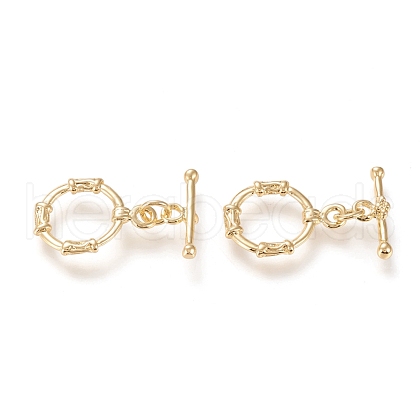 Brass Toggle Clasps KK-M108-B01-1