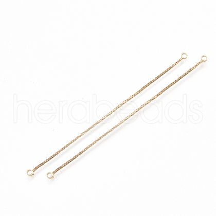 Brass Chain Links connectors KK-T044-02G-1