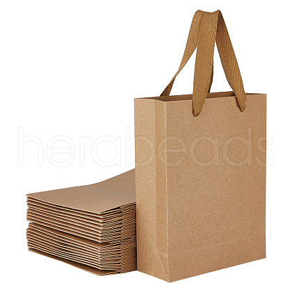 Folding Paper Gift Bags with Handle ABAG-WH0045-21C-1