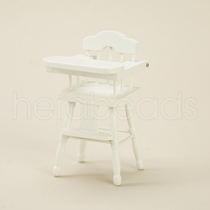 Wood Baby High Chair Miniature Ornaments PW-WG15035-02-1