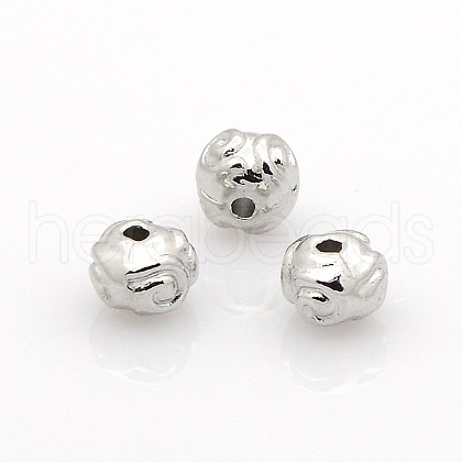 Tibetan Style Metal Alloy Rondelle Spacer Beads PALLOY-O029-01P-1