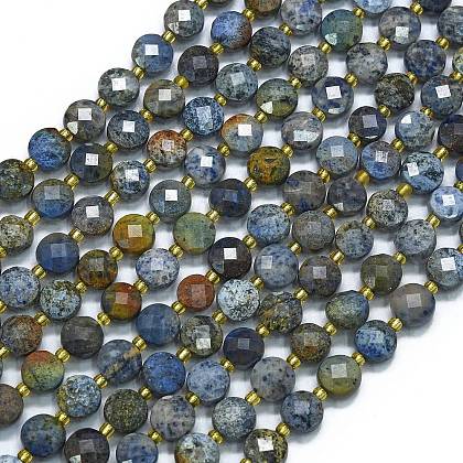 Natural Dumortierite Beads Strands G-K389-B50-01-1