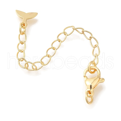 Brass Lobster Claw Clasps KK-K388-60G-1