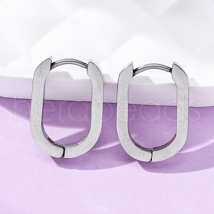Tarnish Resistant 304 Stainless Steel Huggie Hoop Earrings STAS-H156-11A-P-1