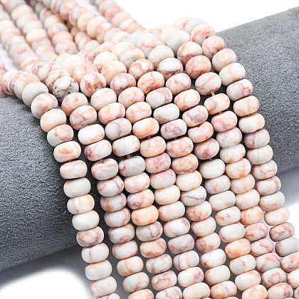 Natural Red Netstone Beads Strands G-P575-A15-8x5mm-1