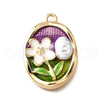Alloy Enamel Pendants ENAM-K076-14A-G-1