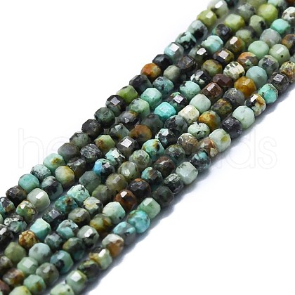 Natural African Turquoise(Jasper) Beads Strands G-P457-B01-43-1