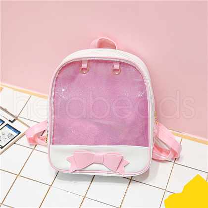 Cute Bowknot PU Leather Backpacks ZXFQ-PW0001-025A-1