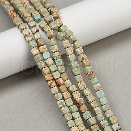 Natural Imperial Jasper Beads Strands G-V003-02-1