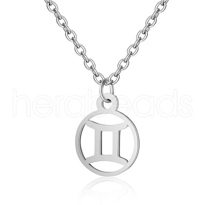 201 Stainless Steel Pendants Necklaces NJEW-S063-TN505-3-1