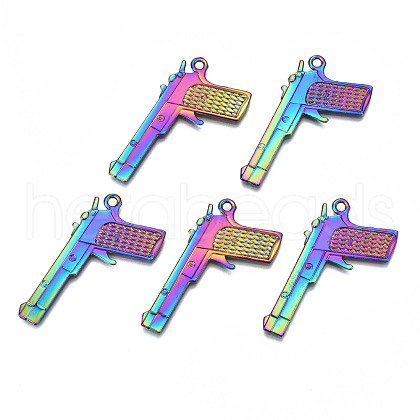 Rainbow Color Alloy Pendants PALLOY-S180-018-RS-1