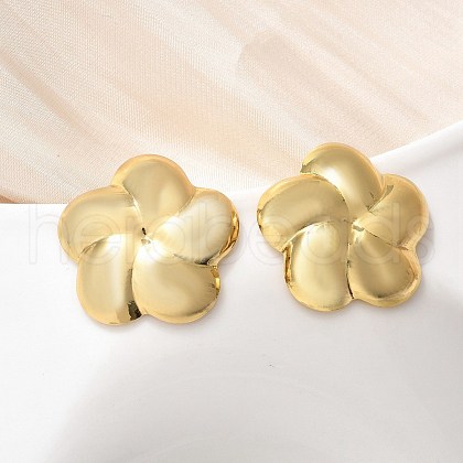 304 Stainless Steel Stud Earrings for Women EJEW-U047-07G-1