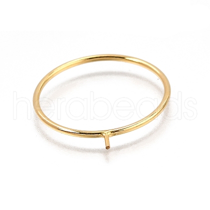 1/20 Yellow Gold Filled Stackable Rings Settings with Peg KK-Z116-01G-01-1