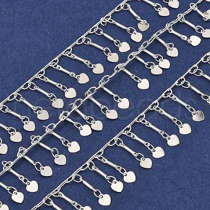 Rack Plating Brass Link Chains CHC-A007-10S-1