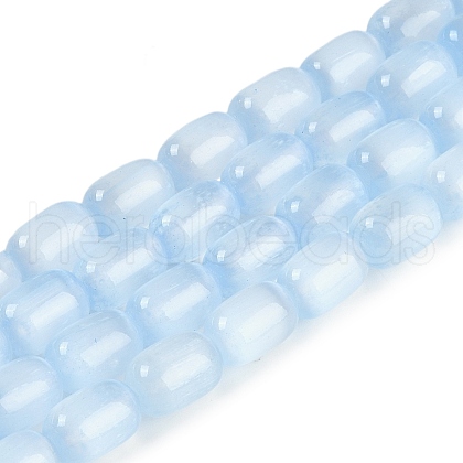 Natural Selenite Beads Strands G-F750-12-1