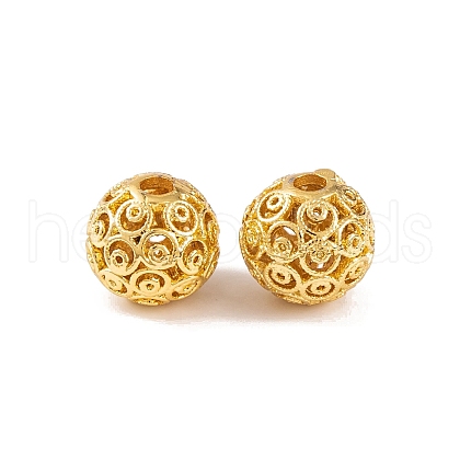 Rack Plating Brass Beads KK-U012-02G-1